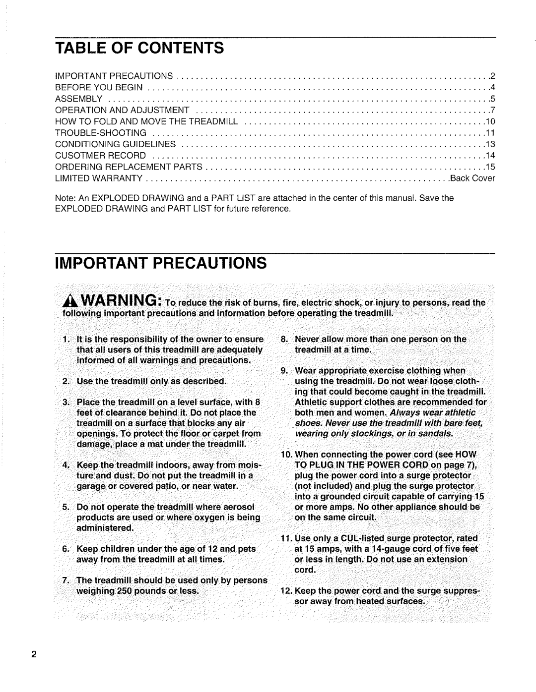 ProForm pctl-43590 manual 