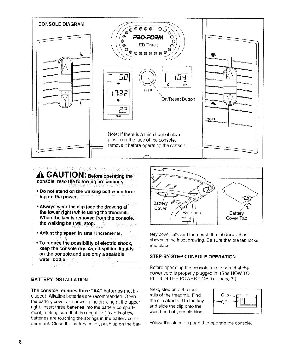 ProForm pctl-43590 manual 