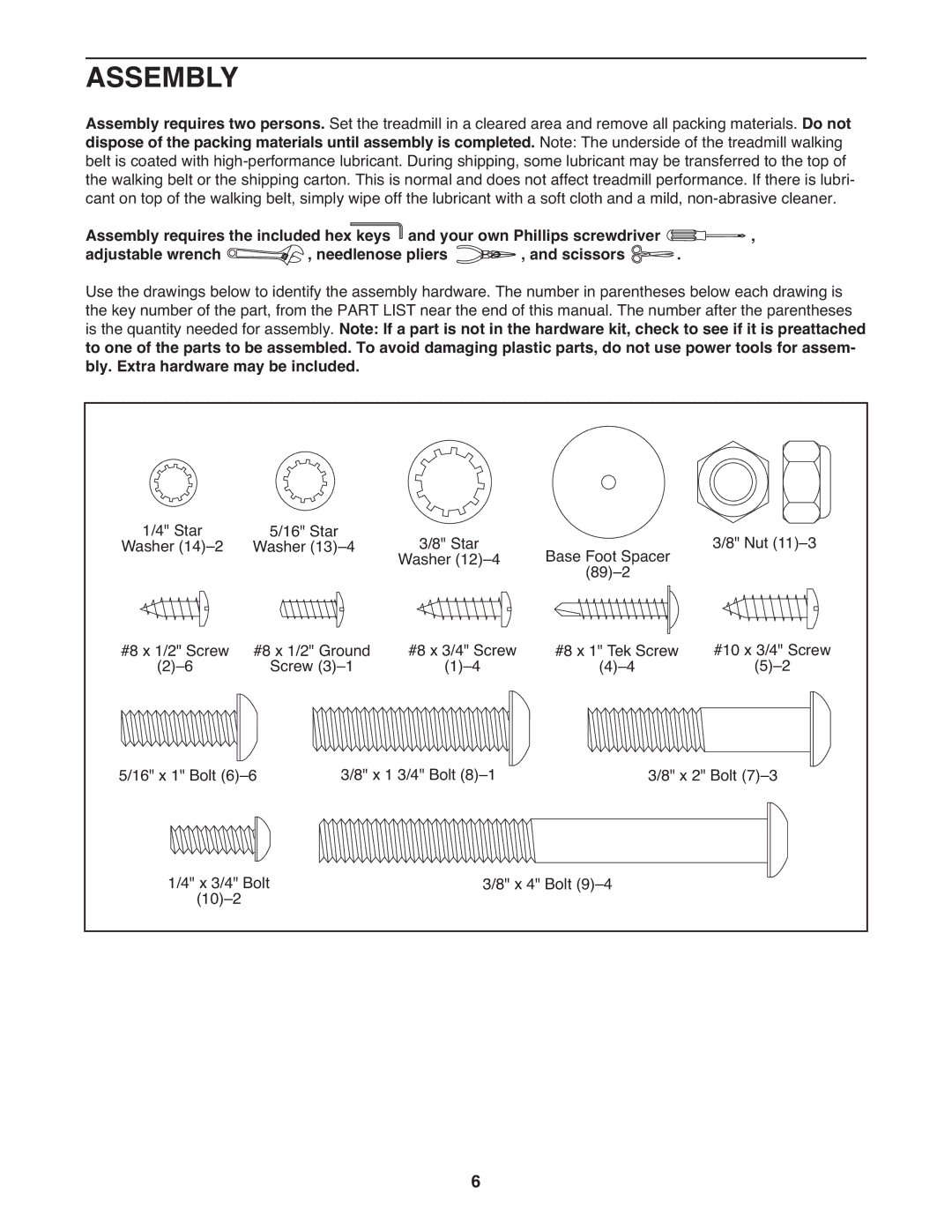 ProForm PCTL04509.0 manual Assembly 