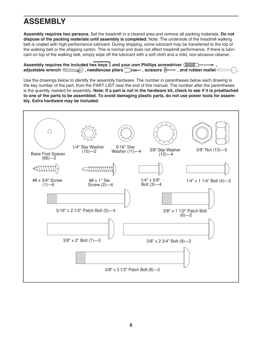 ProForm PCTL12009.0 user manual Assembly 