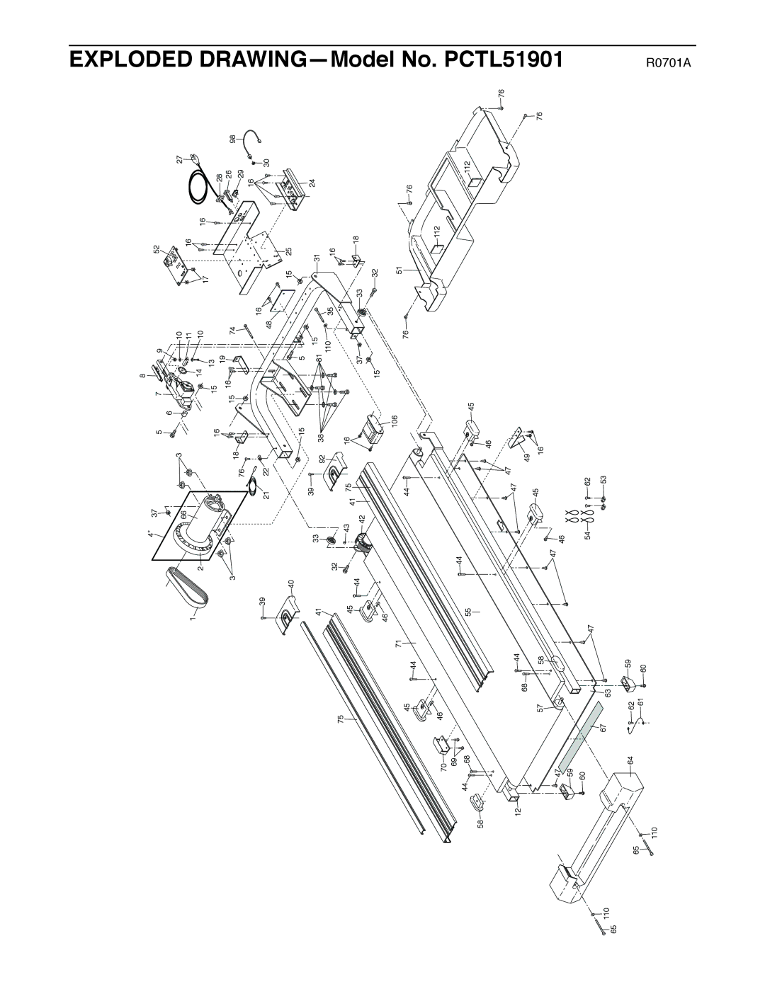 ProForm PCTL51901 user manual 