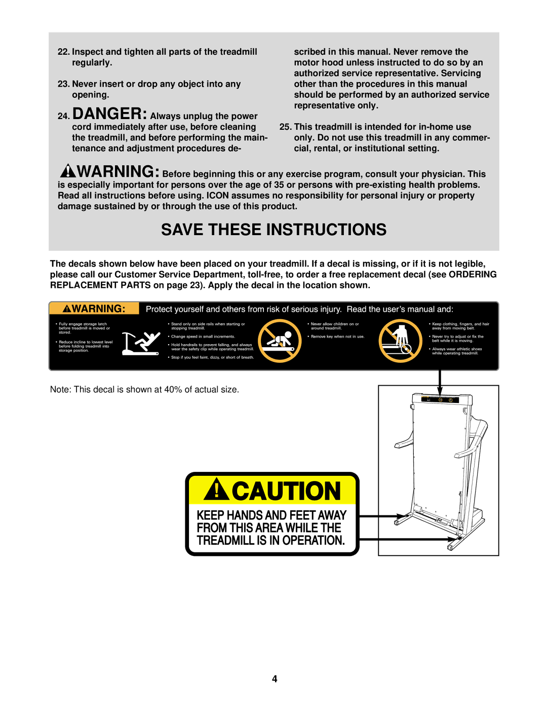 ProForm PCTL55810 user manual 