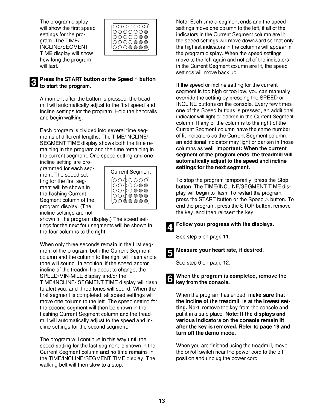 ProForm PCTL59210 user manual Follow your progress with the displays 