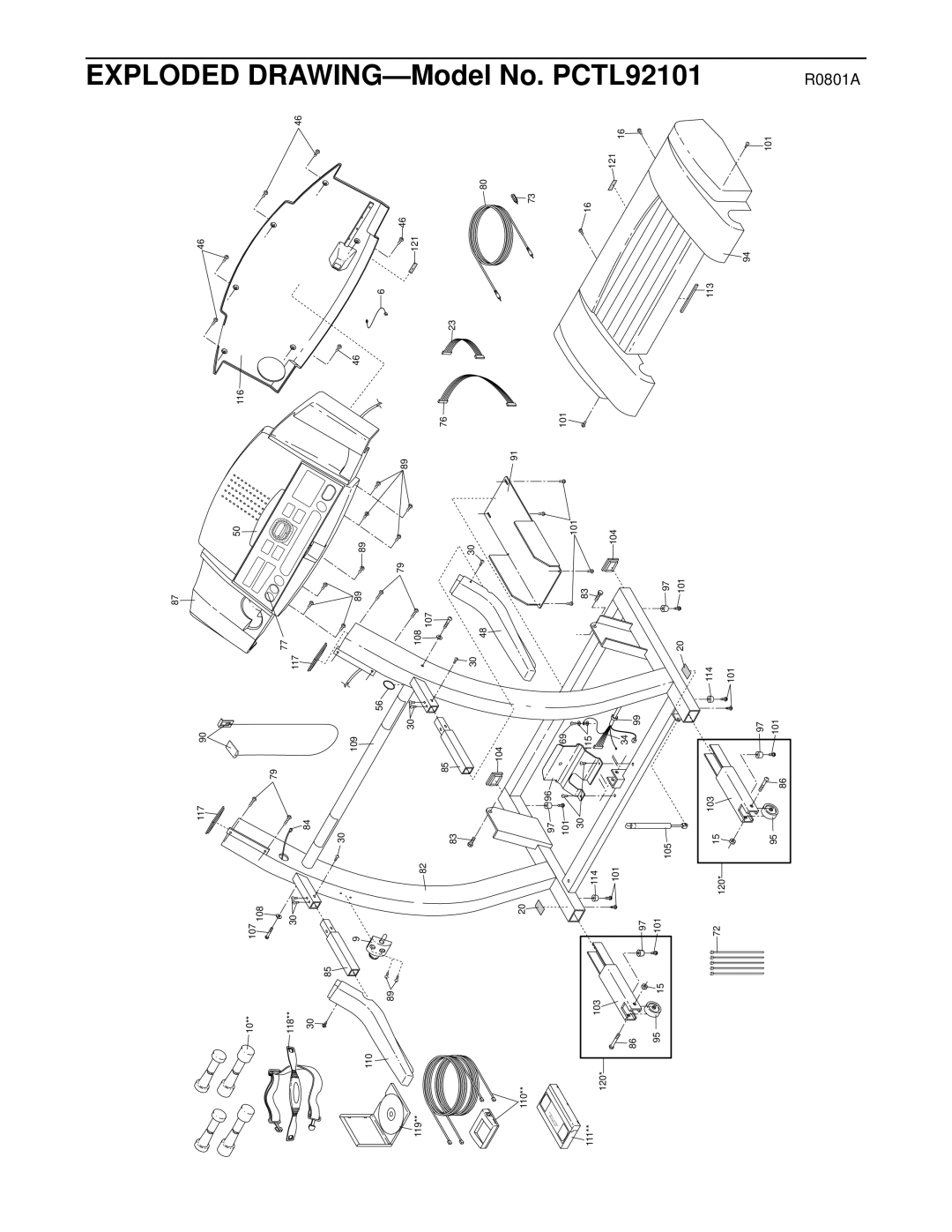 ProForm user manual No. PCTL92101 