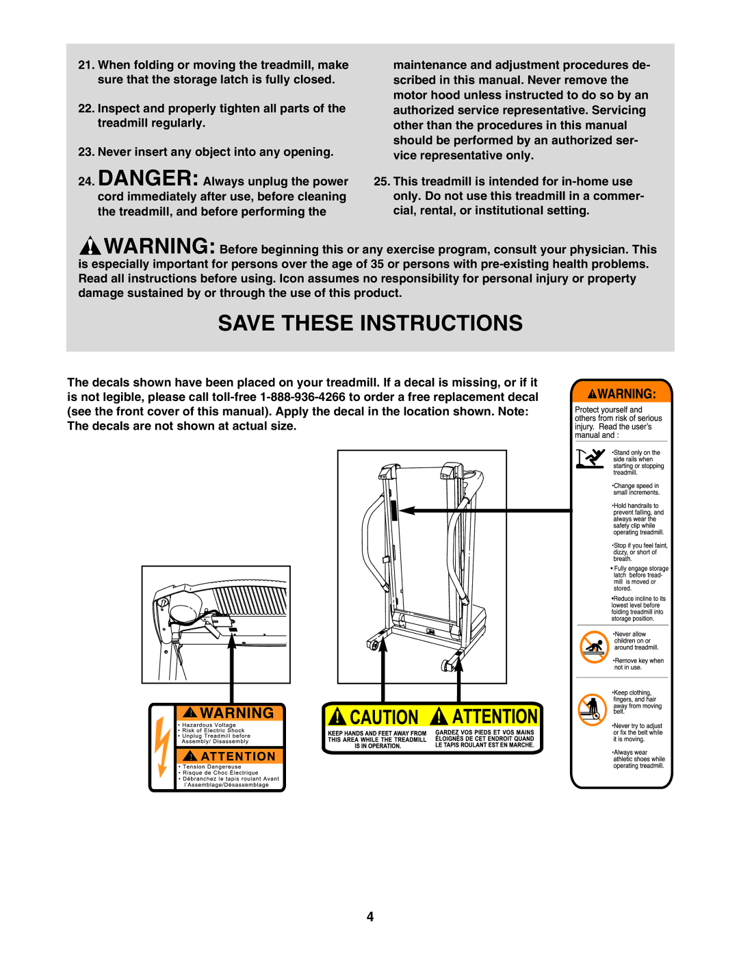 ProForm PCTL93240 user manual 