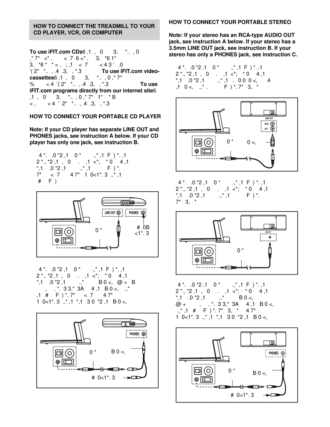 ProForm PCTL99011 user manual Cassettes, HOW to Connect Your Portable CD Player, HOW to Connect Your Portable Stereo 