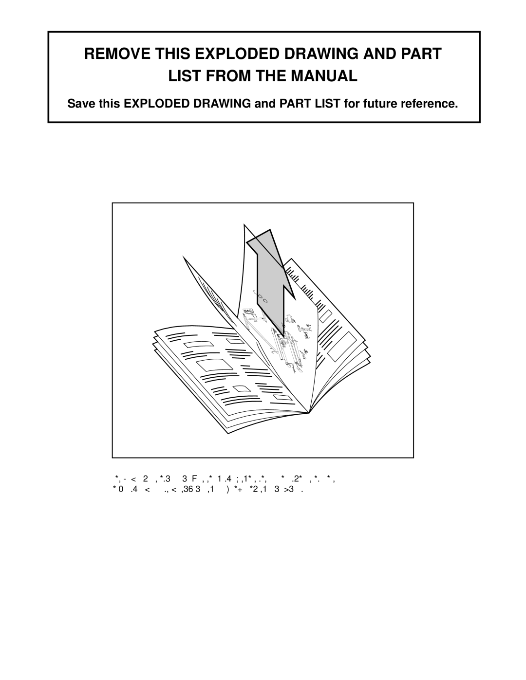 ProForm PCTL99011 user manual Remove this Exploded Drawing and Part List from the Manual 