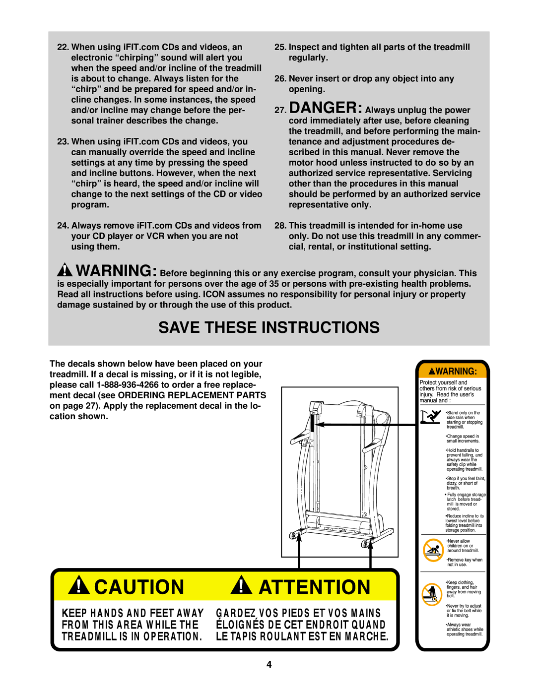 ProForm PCTL99011 user manual 