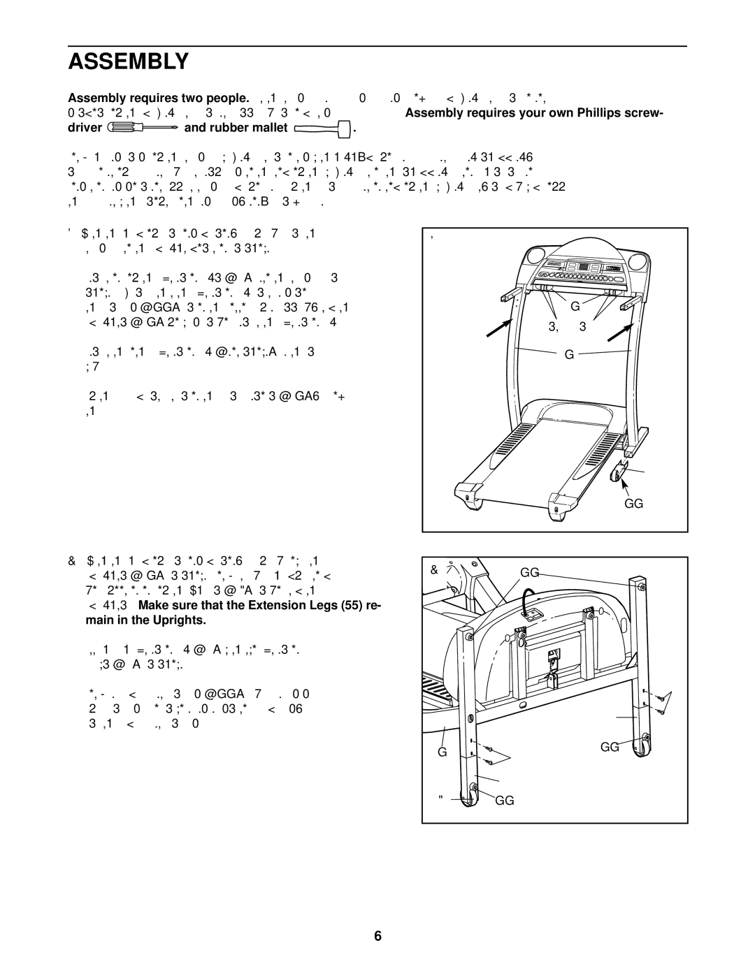 ProForm PCTL99011 user manual Assembly requires two people, Driver, Main in the Uprights 