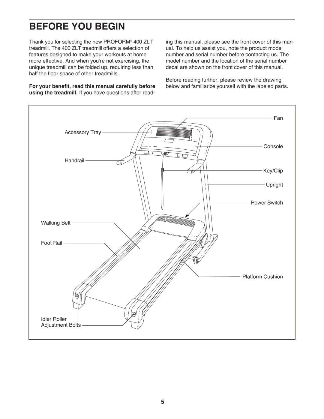 ProForm PETL49910.0 user manual Before YOU Begin 