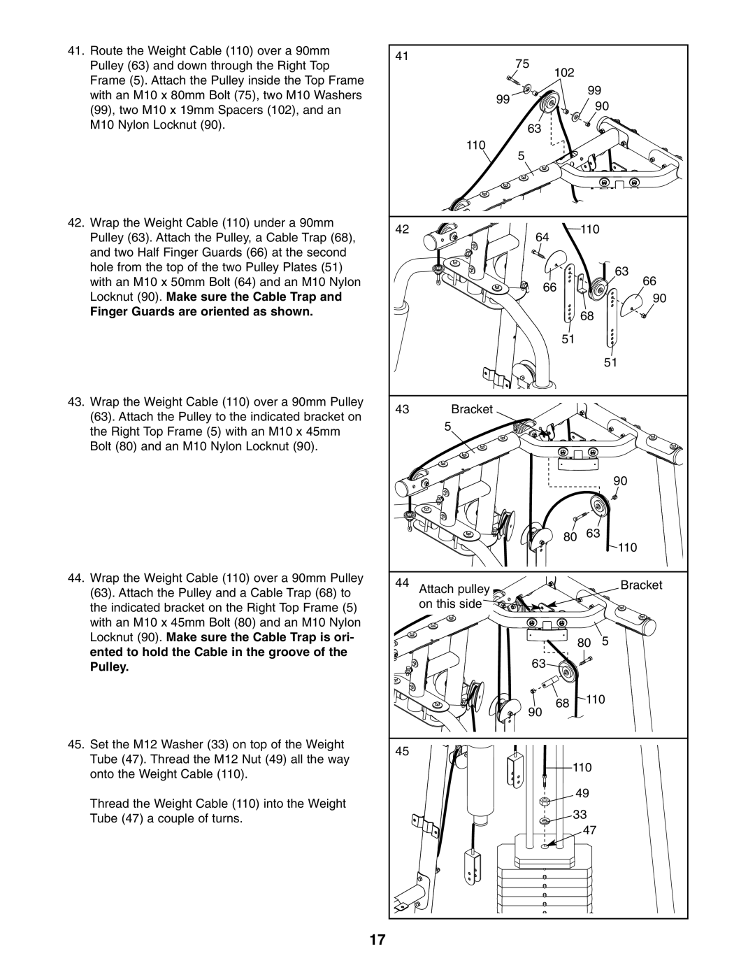 ProForm PFANSY9825.1 user manual 110 