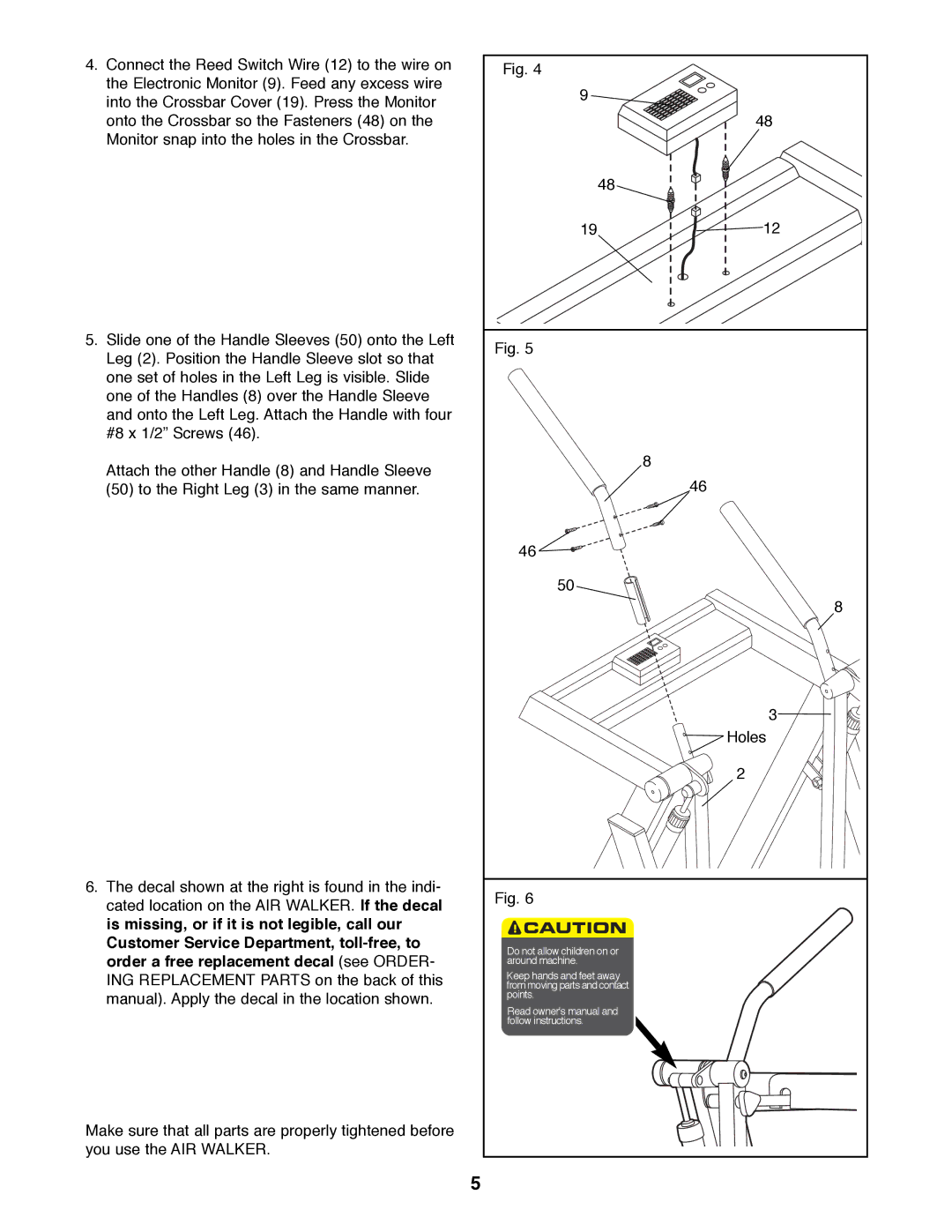 ProForm PFAW75070 user manual 