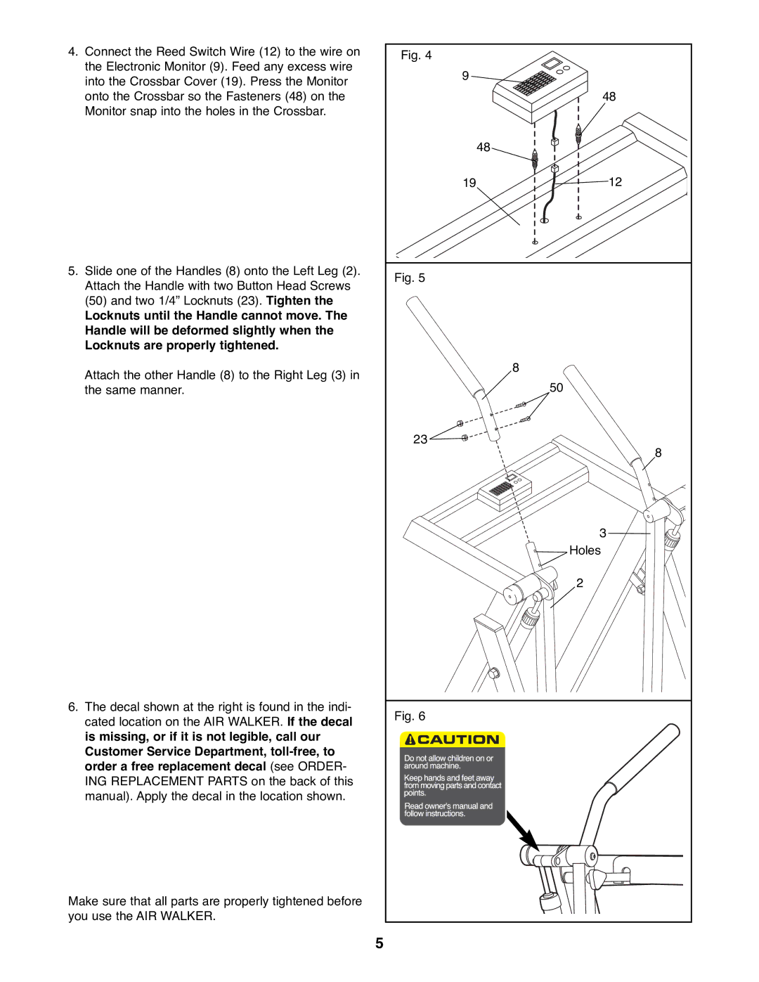 ProForm PFAW75071 user manual 