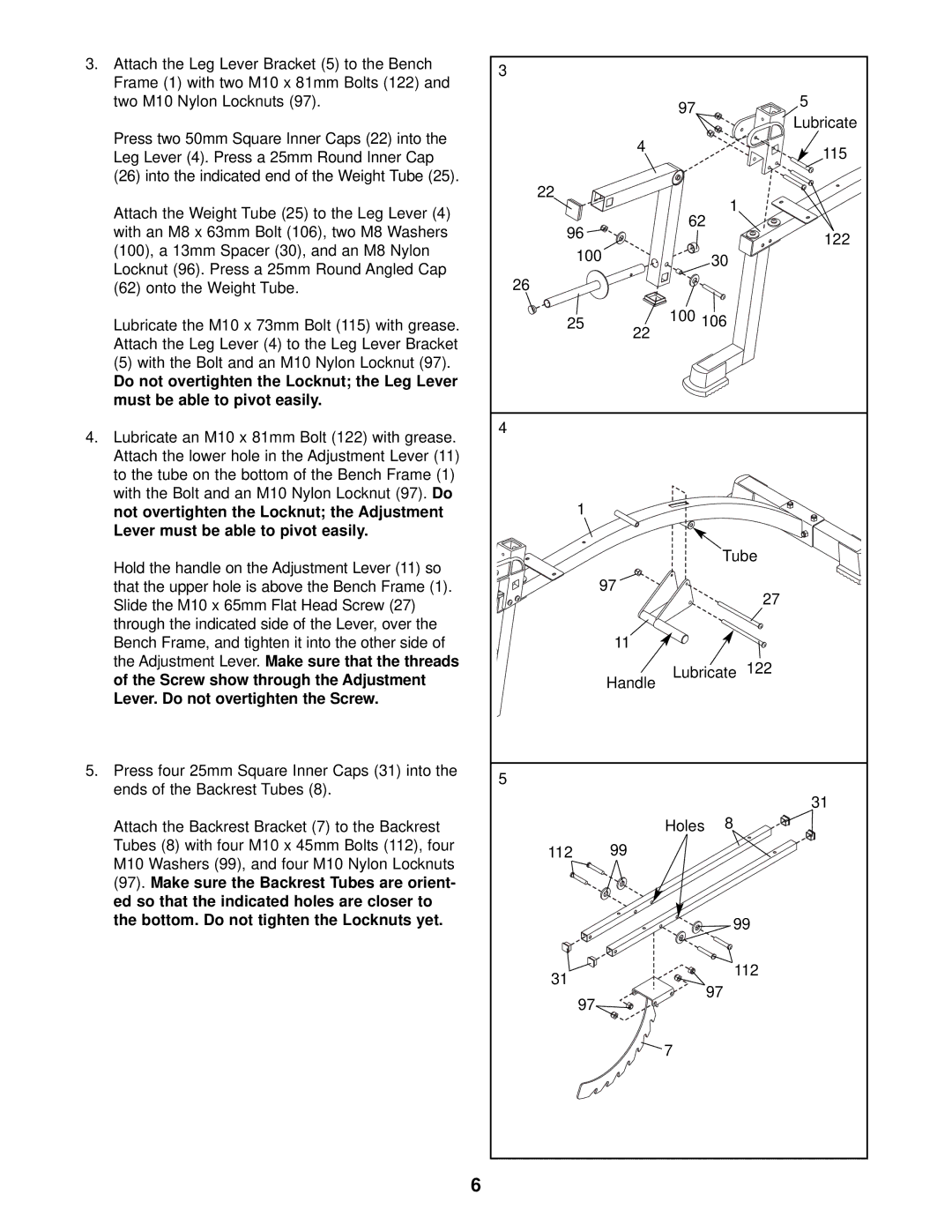 ProForm PFB48030 user manual Lubricate 