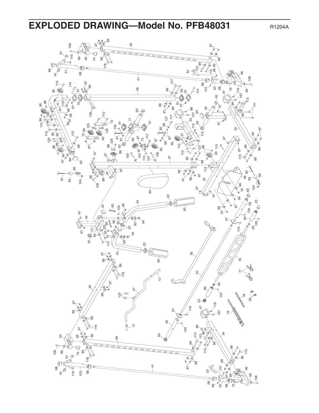 ProForm PFB48031 user manual 101 