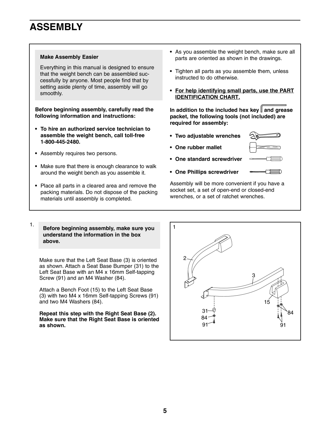 ProForm PFBE3006.0 user manual Make Assembly Easier 