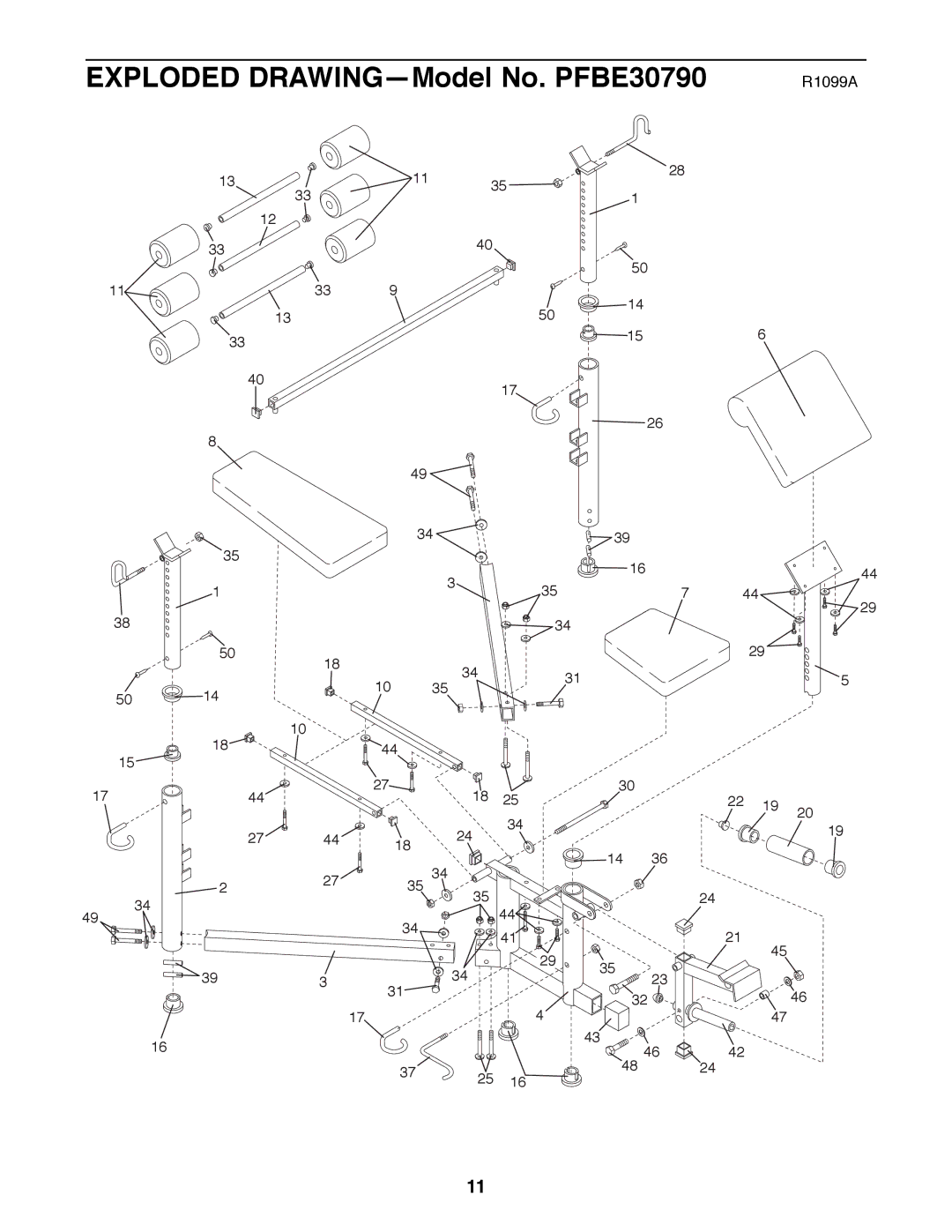 ProForm user manual Exploded DRAWINGÑModel No. PFBE30790 