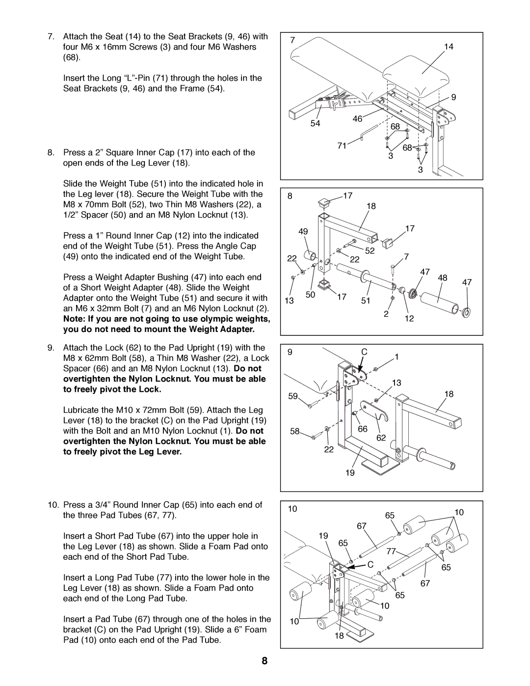 ProForm PFBE66080 manual 