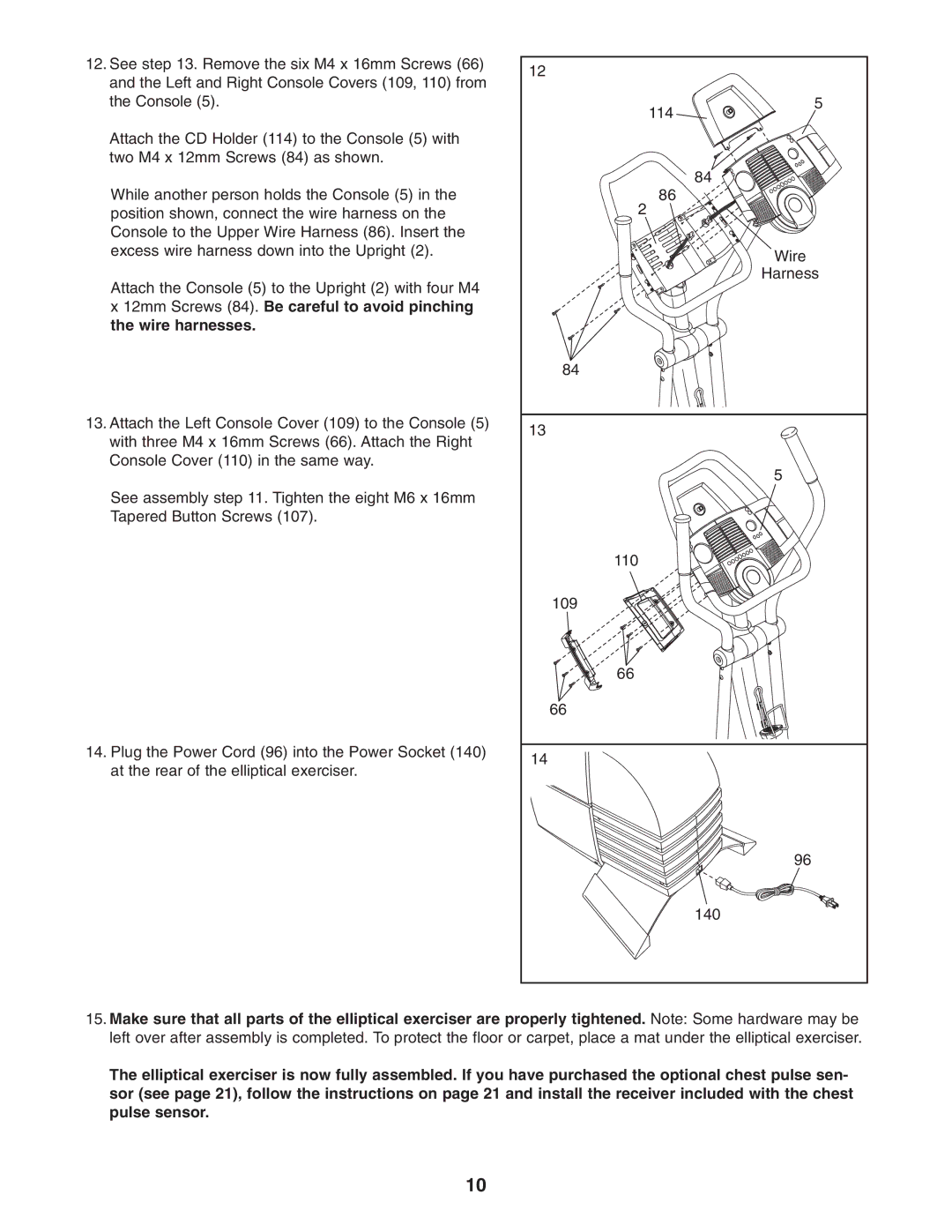 ProForm PFCCEL1305.0 user manual 