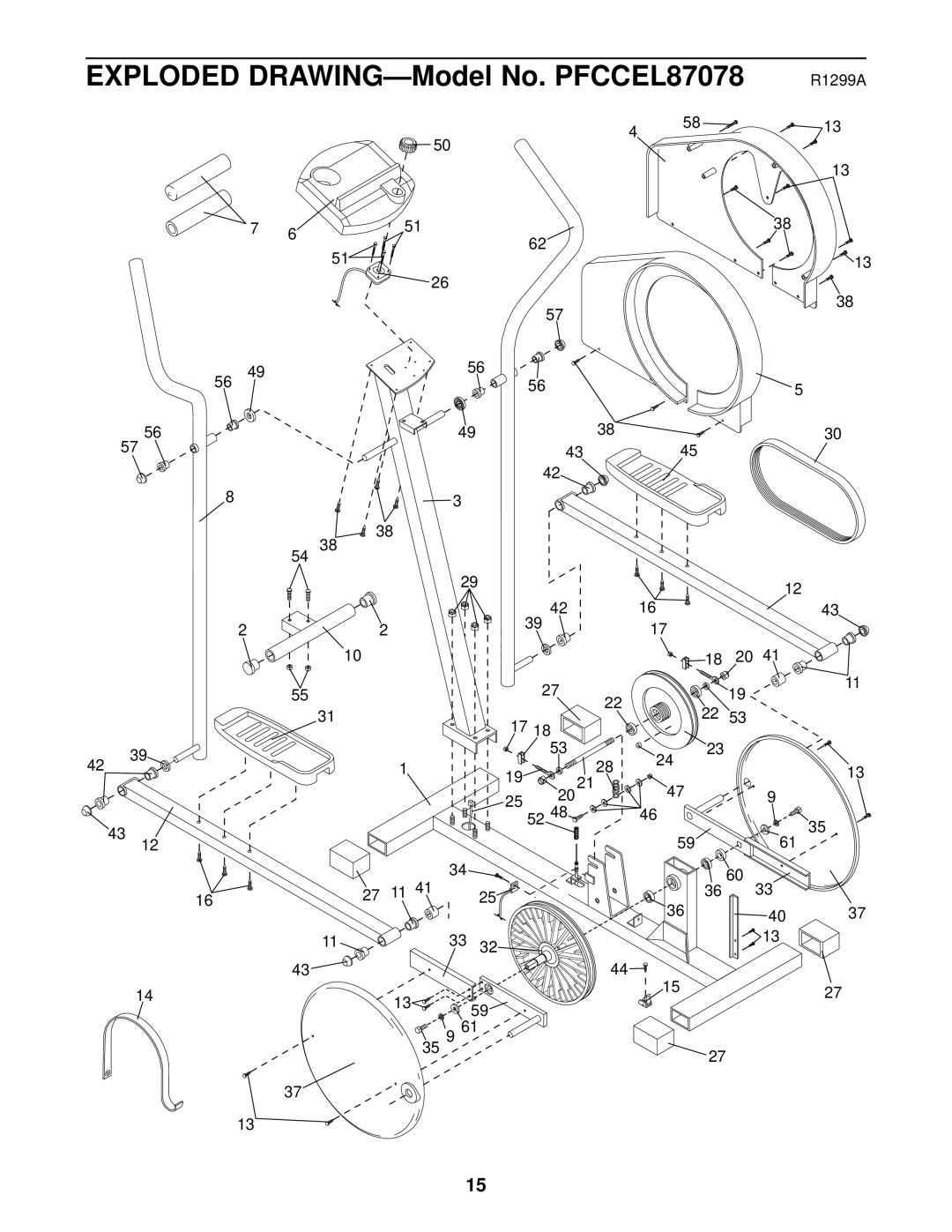 ProForm PFCCEL87078 user manual R1299A 