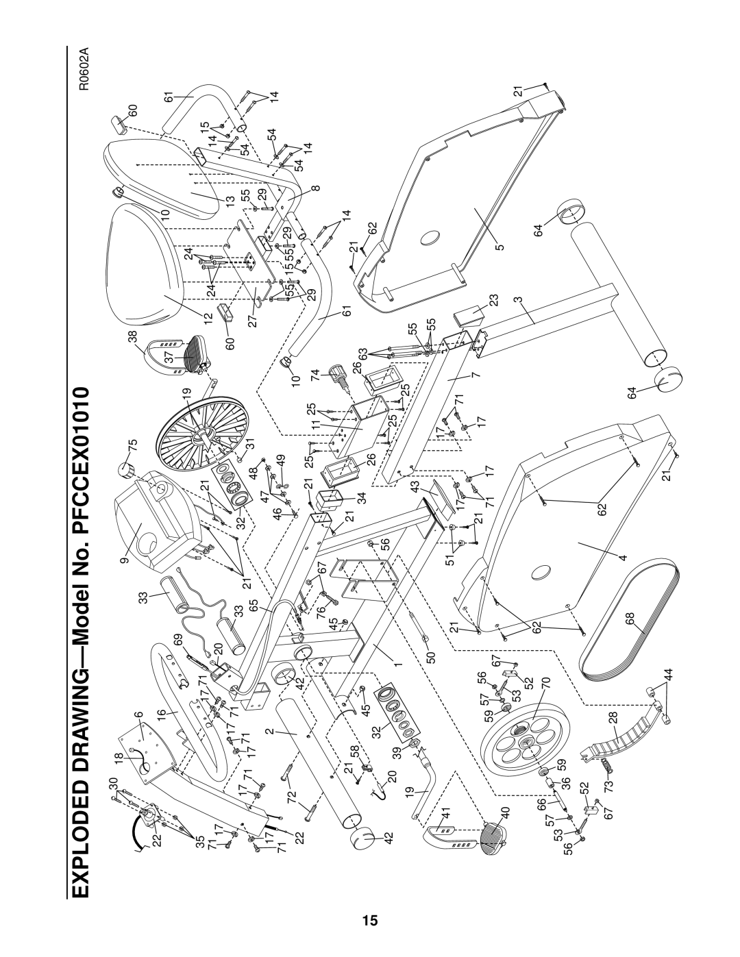 ProForm VR 900 EKG, PFCCEX01010 user manual R0602A 