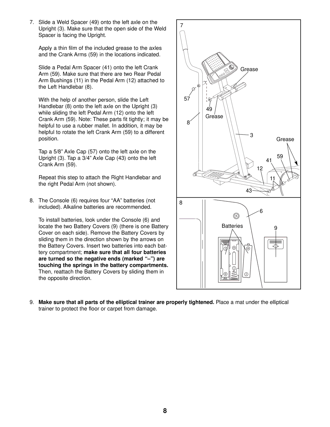 ProForm PFEL03010 user manual 