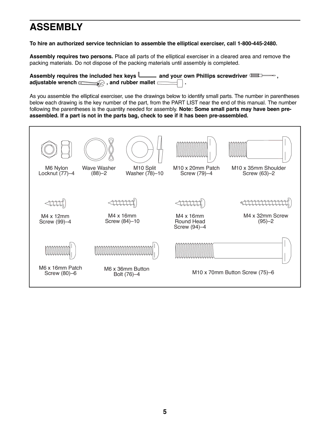 ProForm PFEL03907.0 user manual Assembly 