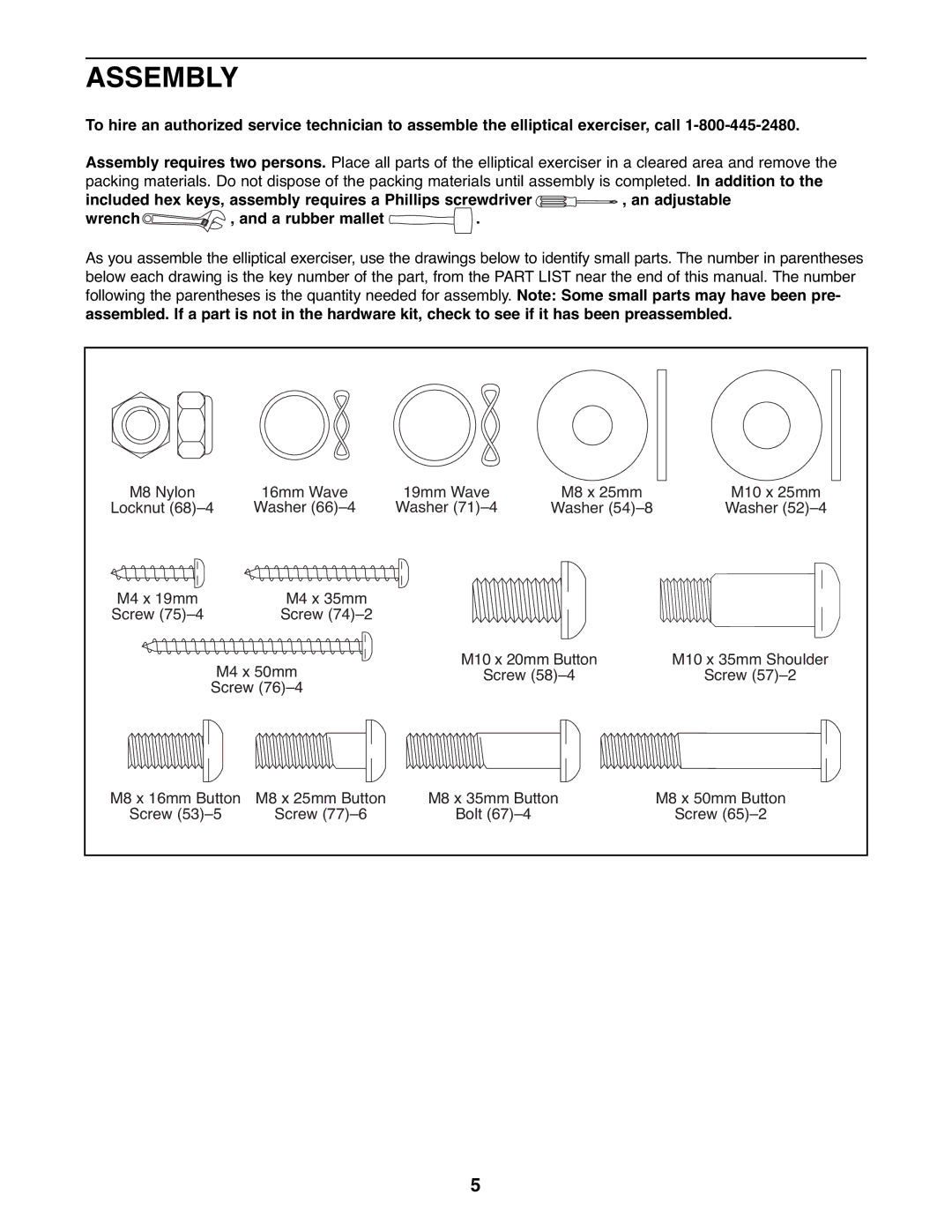 ProForm PFEL04907.0 user manual Assembly 