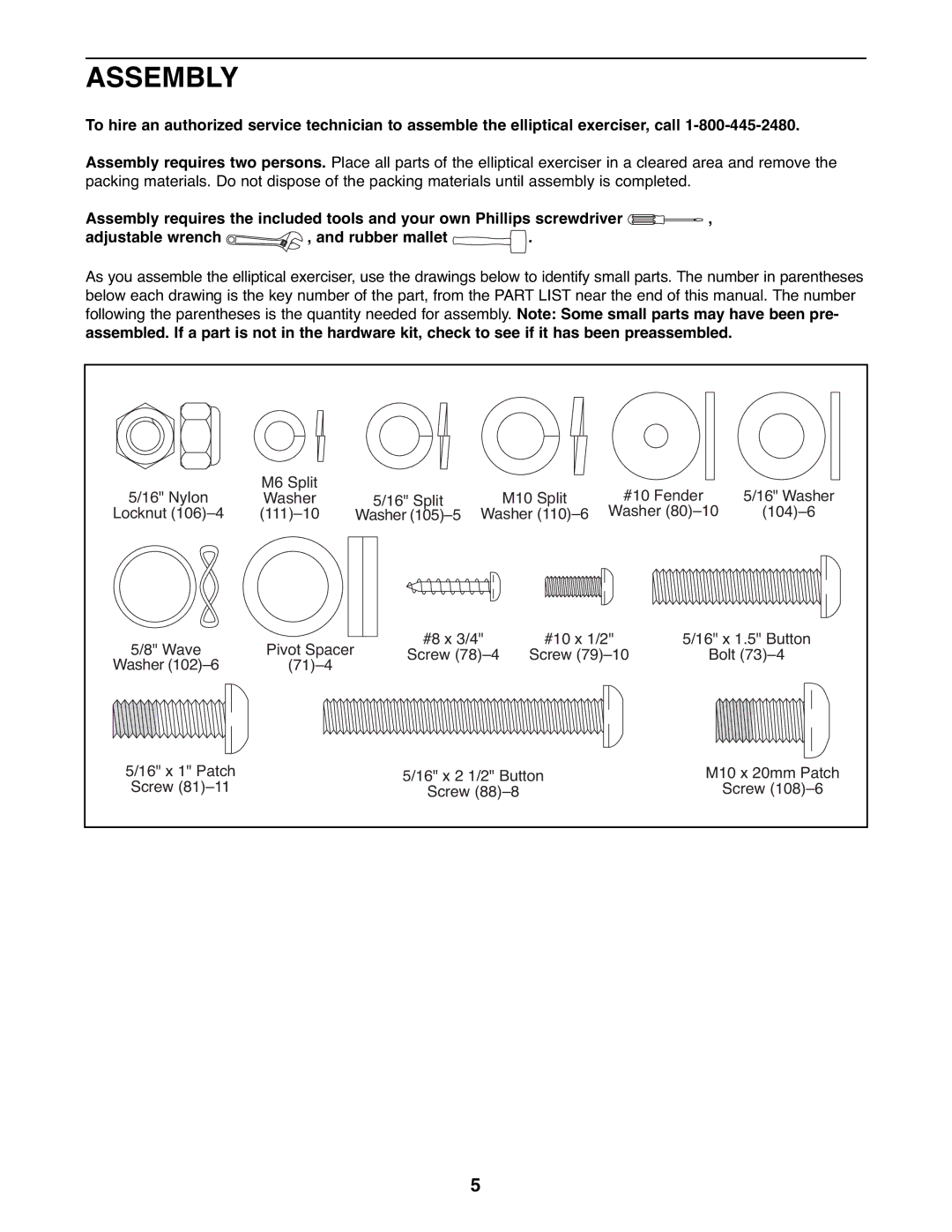 ProForm PFEL07807.1 user manual Assembly 