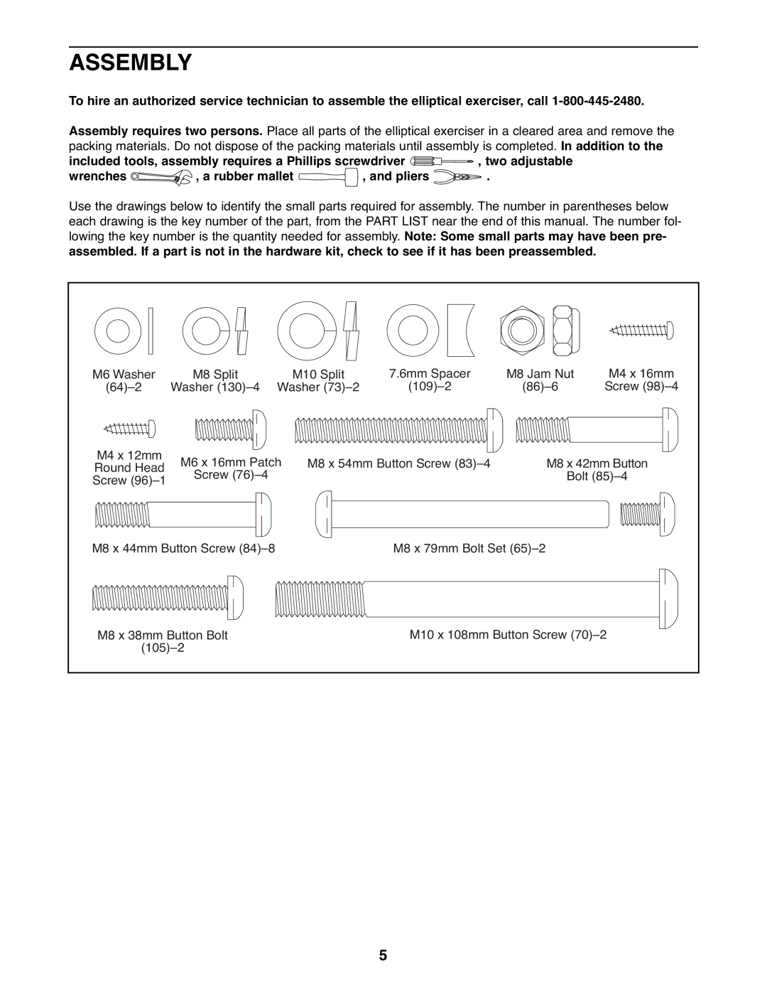 ProForm PFEL07907.0 user manual Assembly 