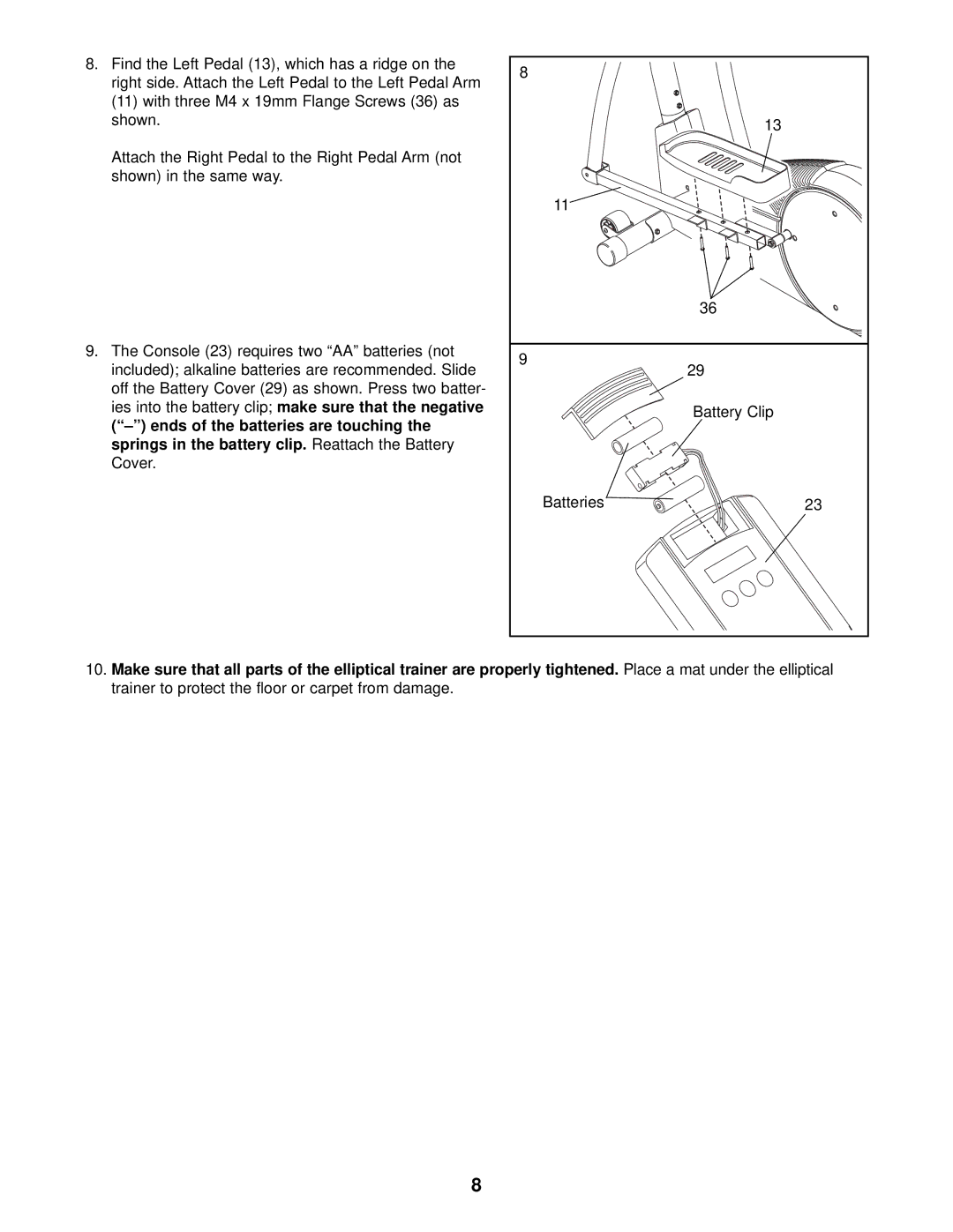 ProForm PFEL19010 user manual 