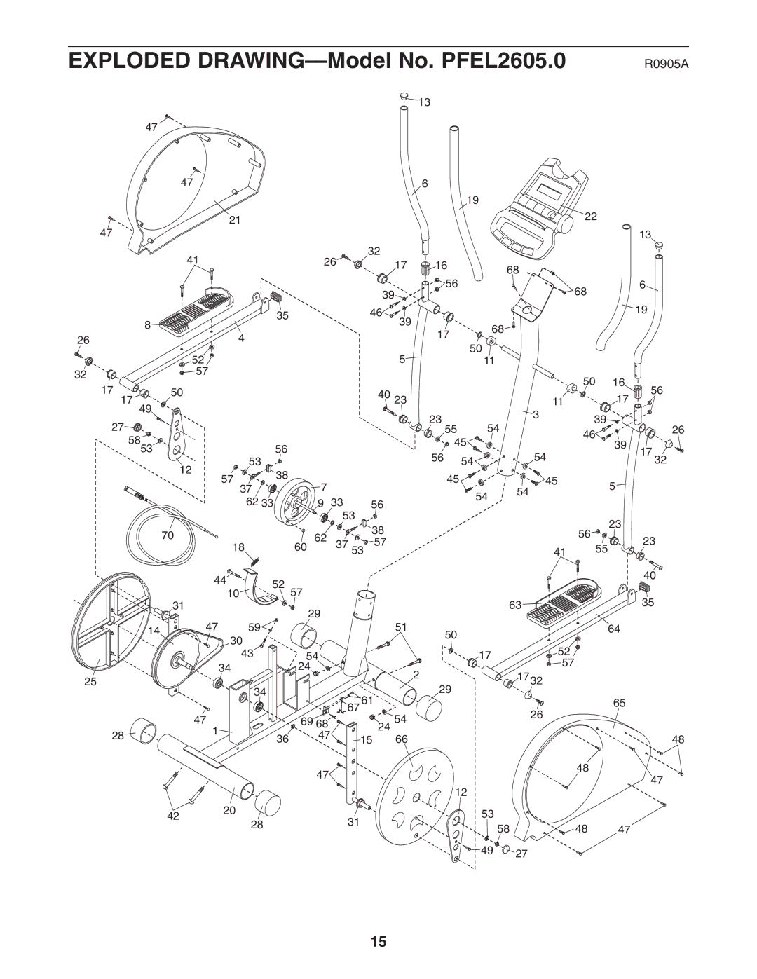 ProForm PFEL2605.0 user manual R0905A 