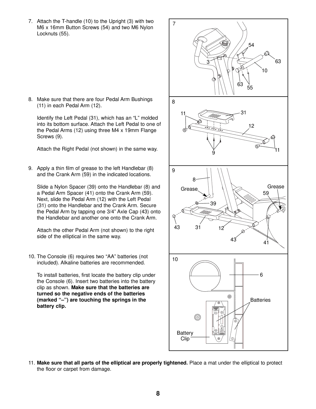 ProForm PFEL28010 user manual 