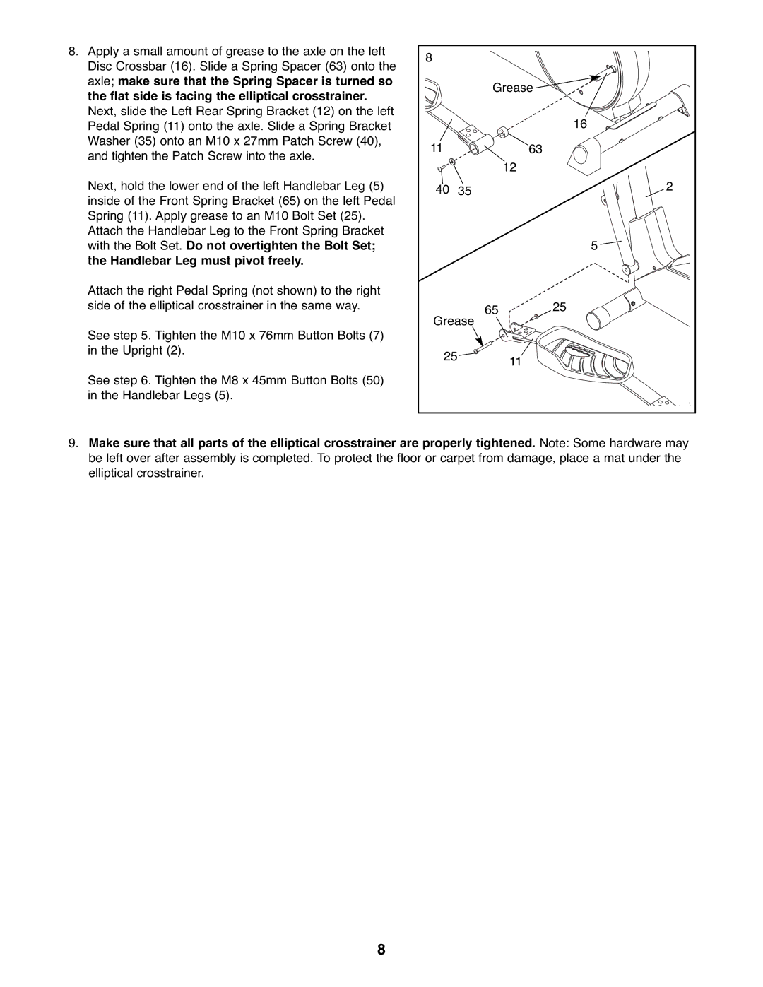 ProForm PFEL29222 user manual 