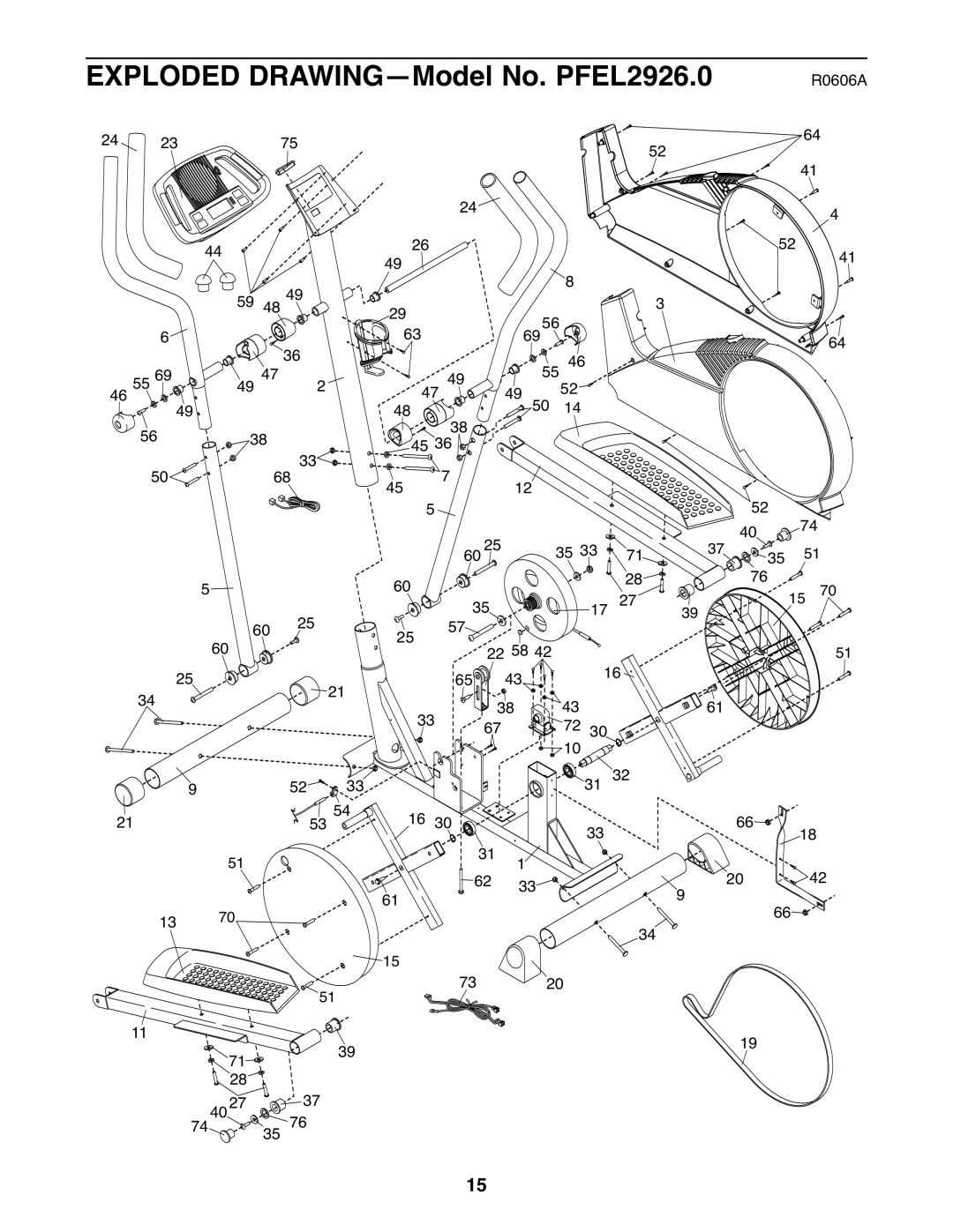 ProForm PFEL2926.0 user manual R0606A 