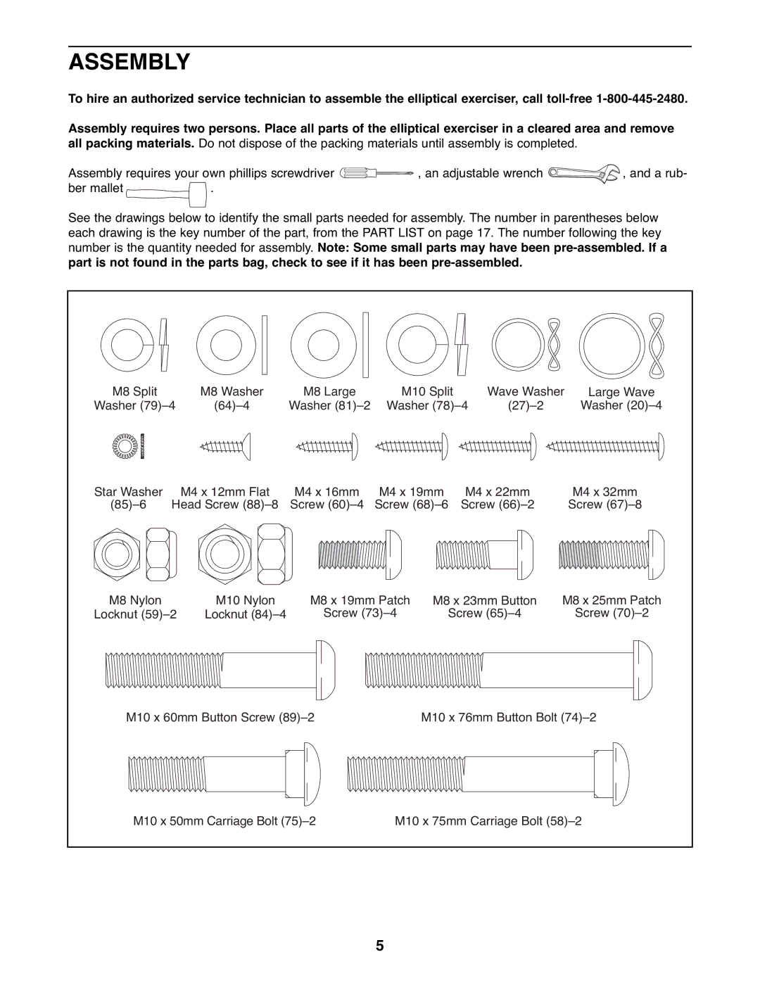 ProForm PFEL3226.0 user manual Assembly 