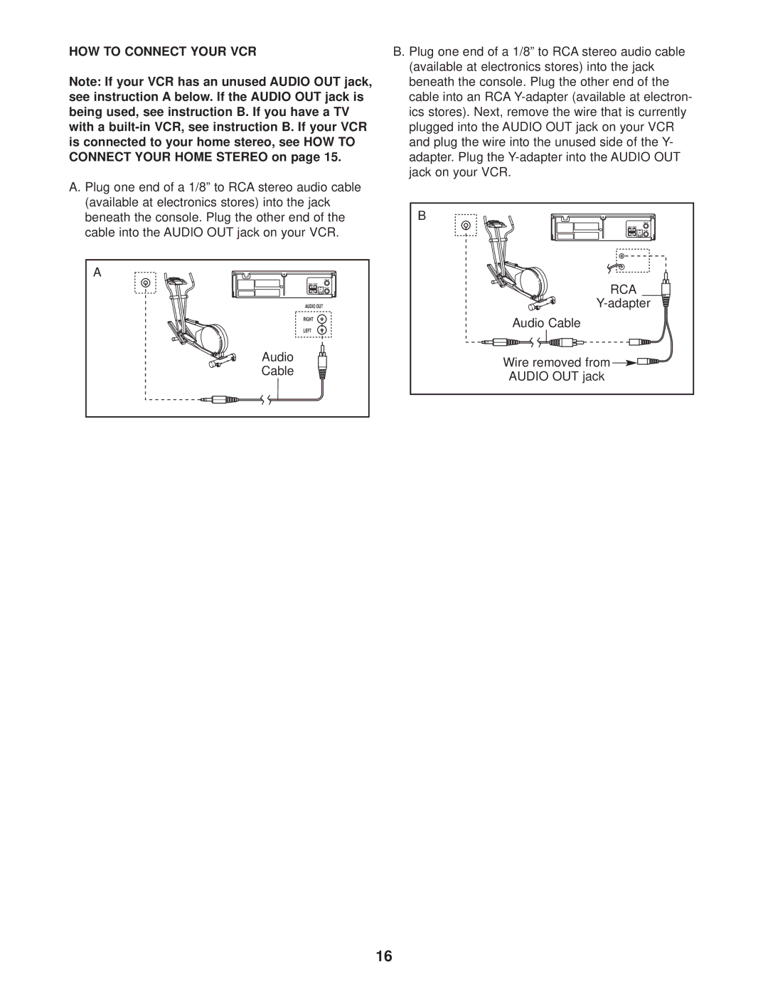 ProForm PFEL39030 user manual HOW to Connect Your VCR 