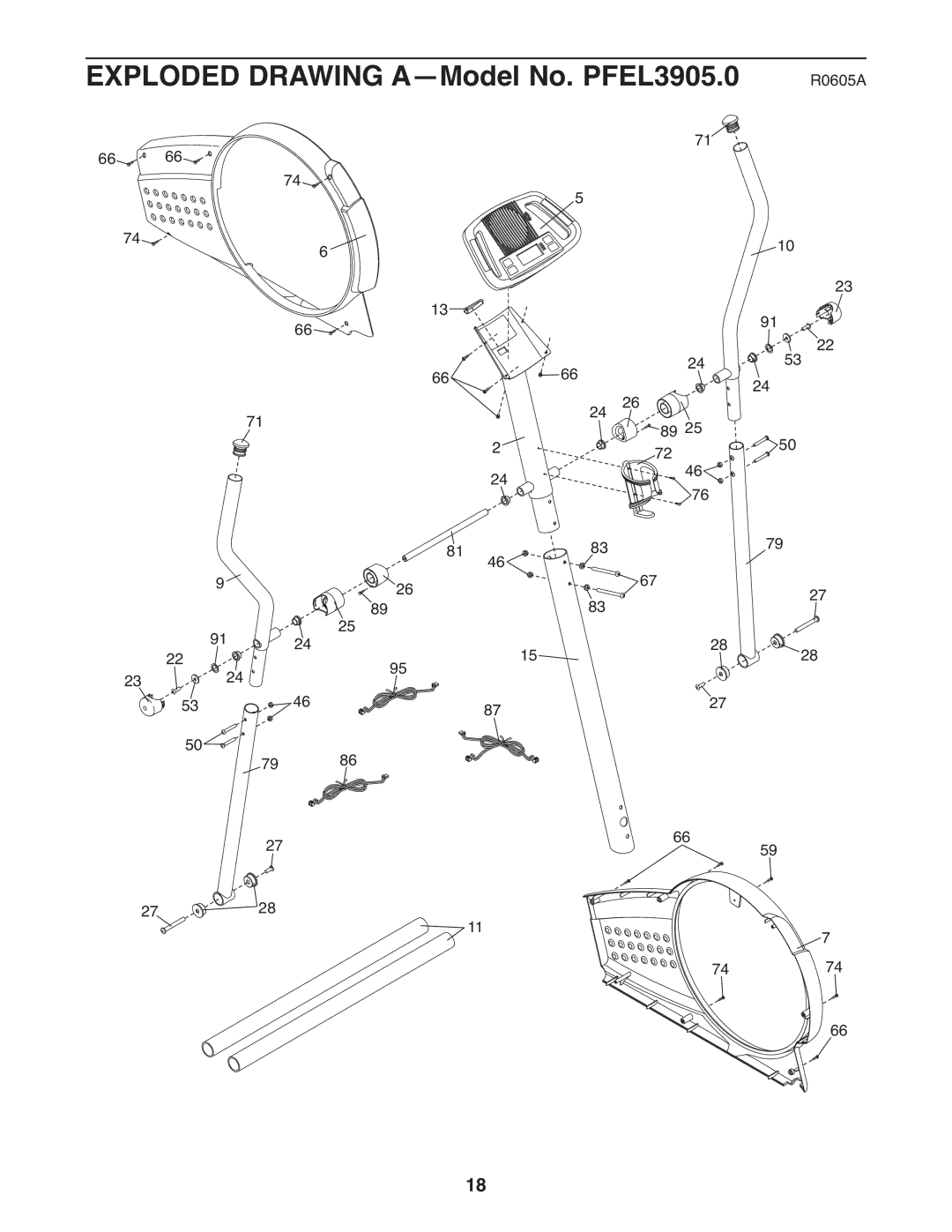 ProForm PFEL3905.0 user manual R0605A 