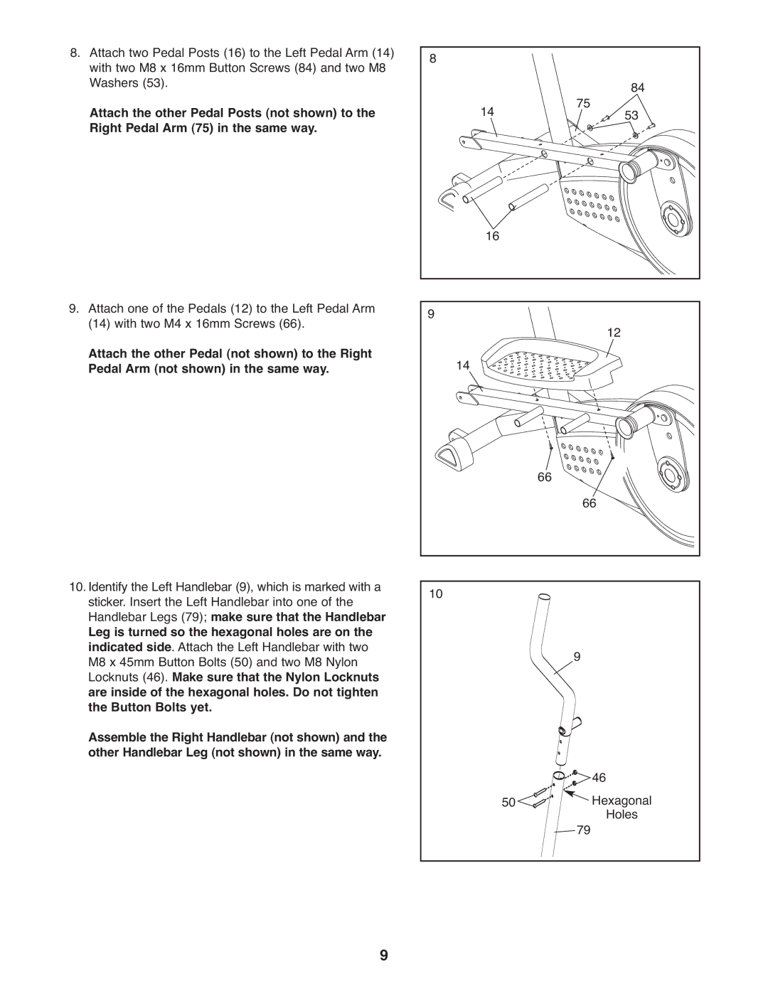 ProForm PFEL3926.0 user manual Hexagonal 