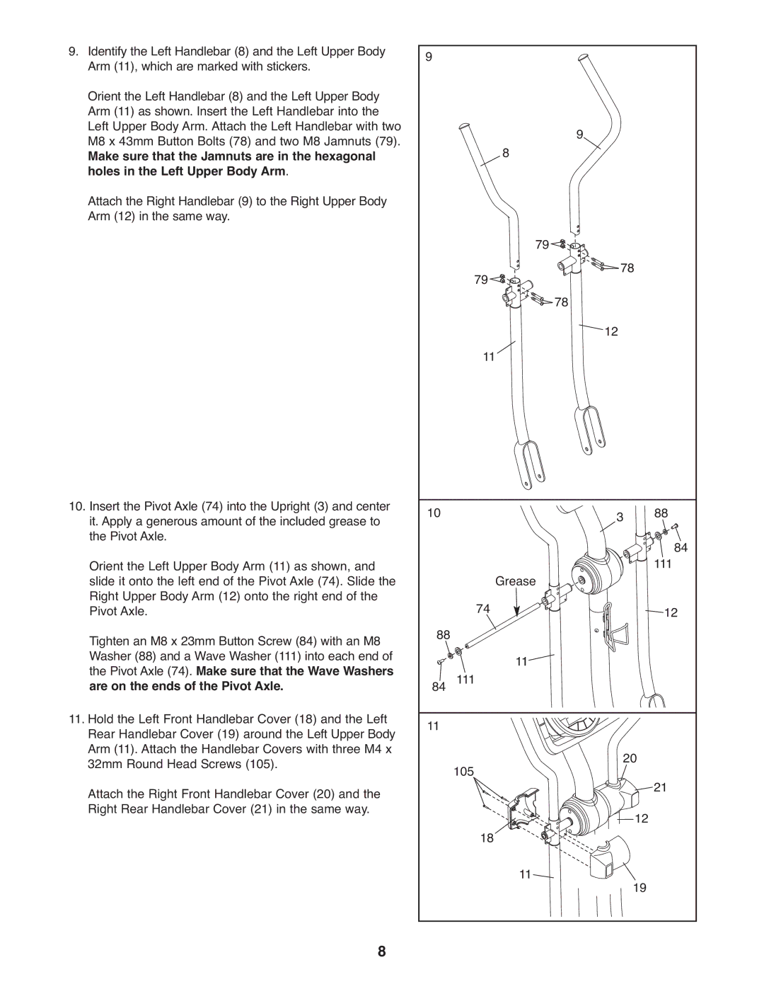 ProForm PFEL5105.0 user manual 111 105 