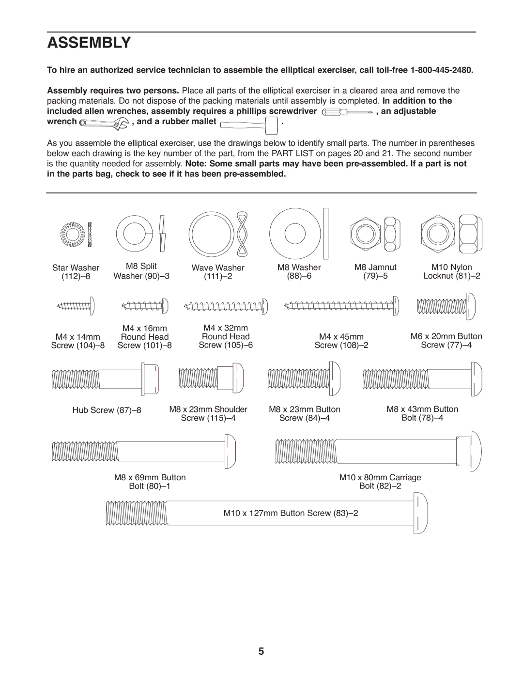 ProForm PFEL5105.2 user manual Assembly 