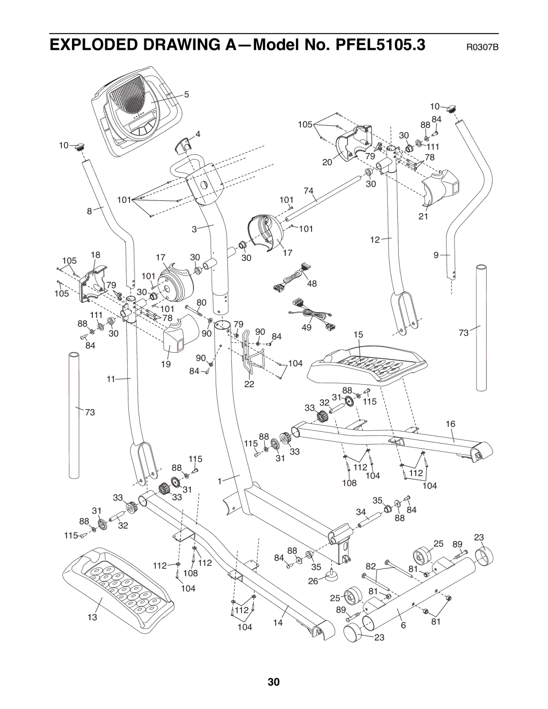 ProForm PFEL5105.3 user manual R0307B 