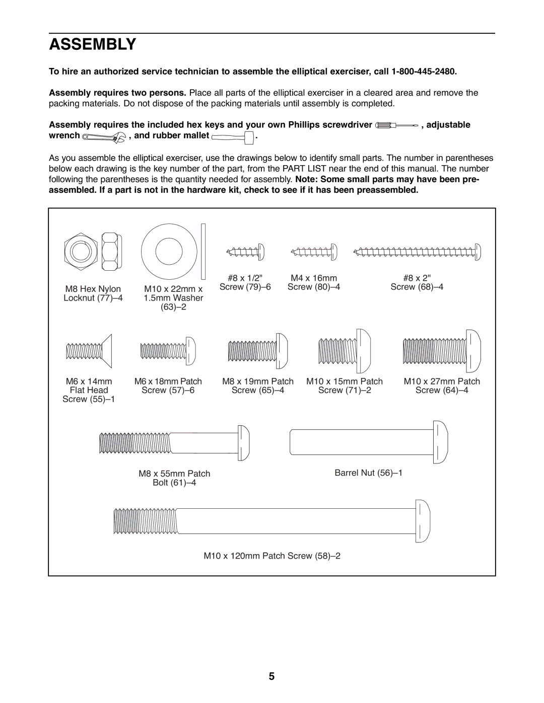 ProForm PFEL57907.0 user manual Assembly 