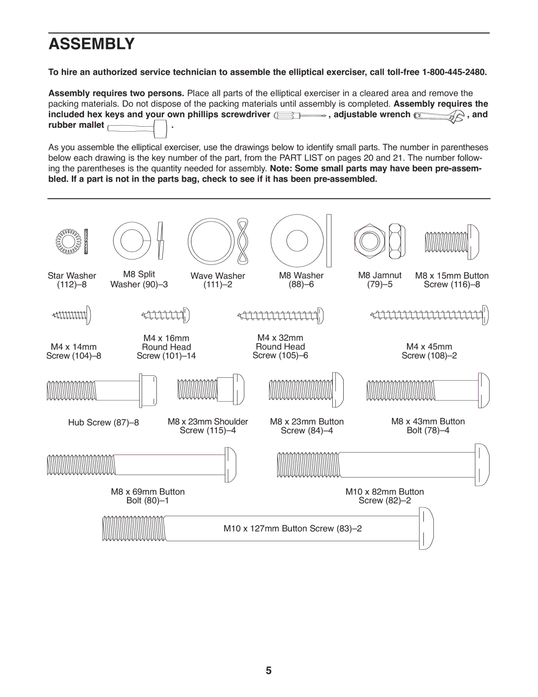 ProForm PFEL5926.0 user manual Assembly 