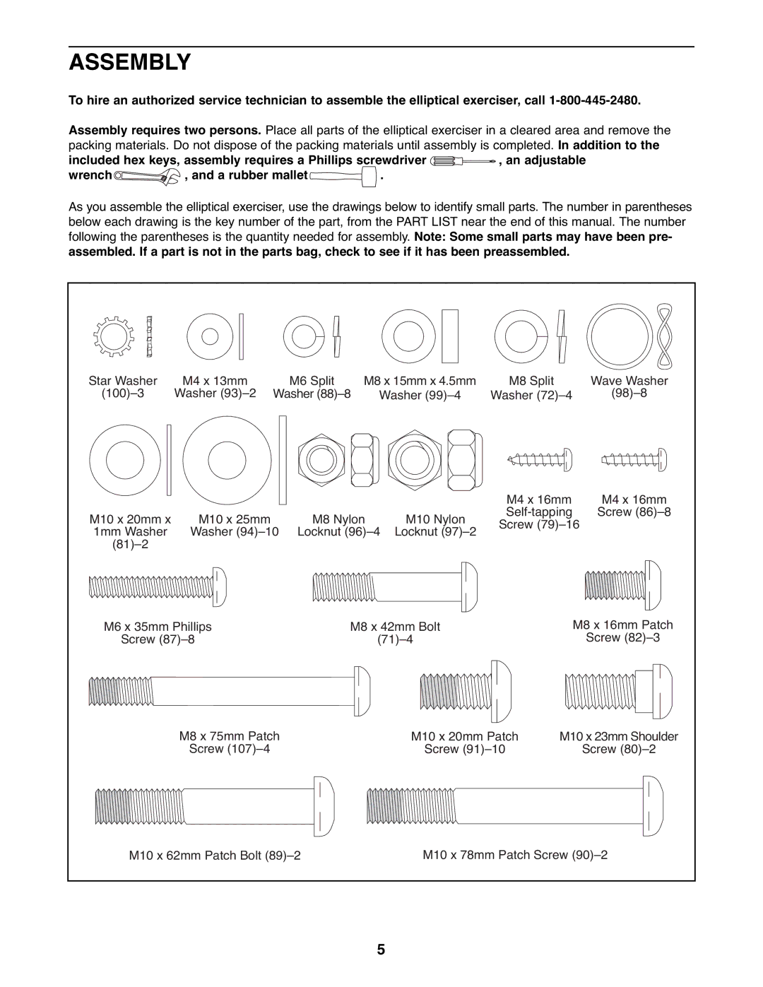 ProForm PFEL7806.1 user manual Assembly 