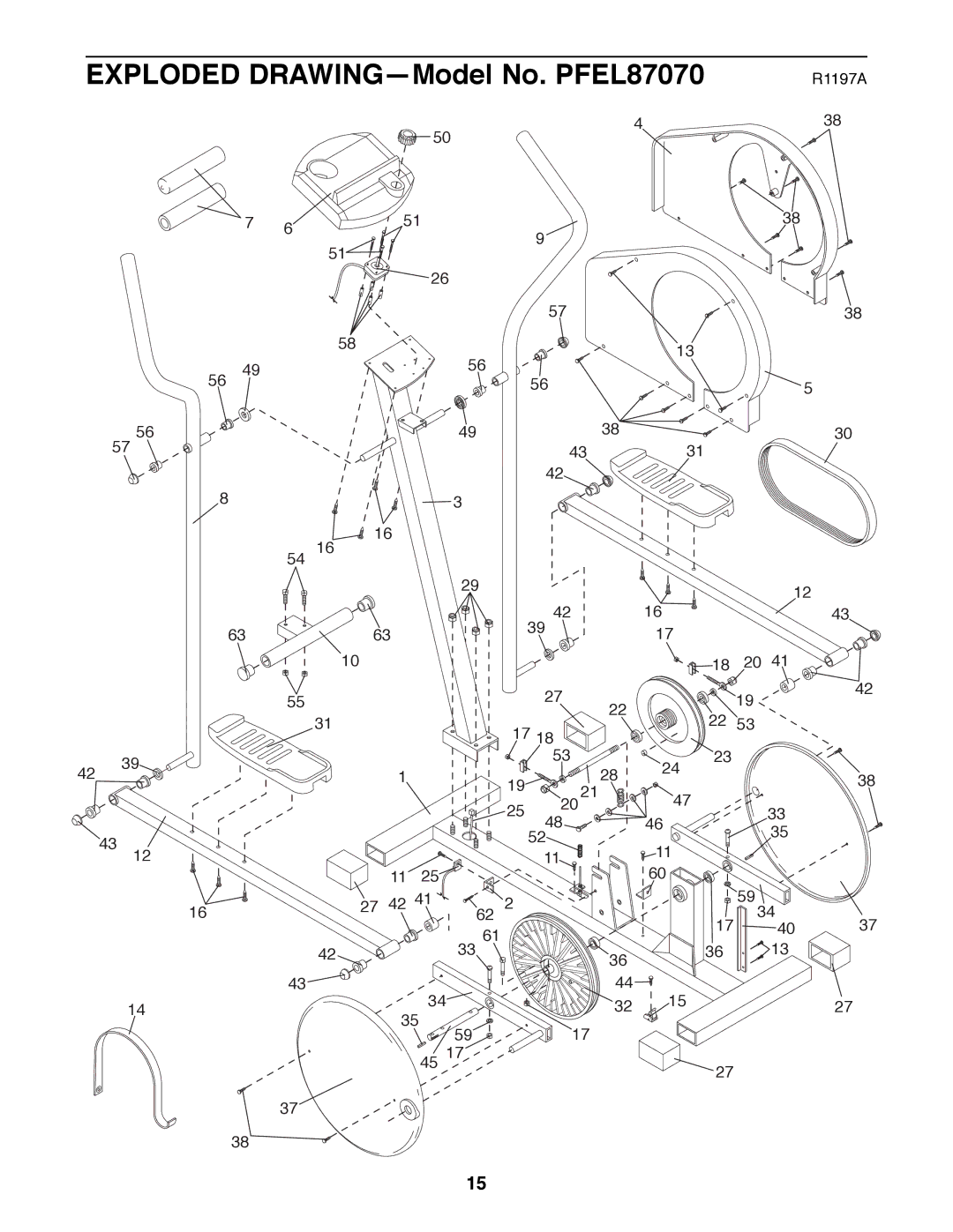 ProForm user manual Exploded DRAWINGÑModel No. PFEL87070 