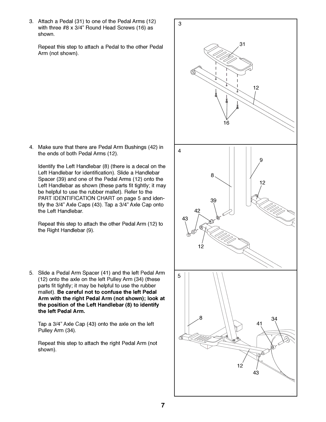 ProForm PFEL87070 user manual 