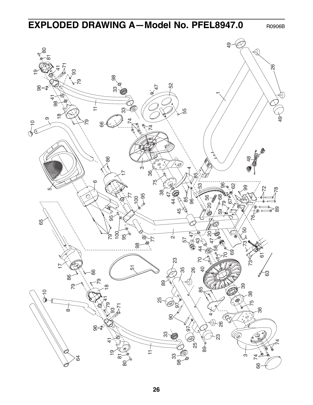 ProForm PFEL8947.0 user manual Model No 