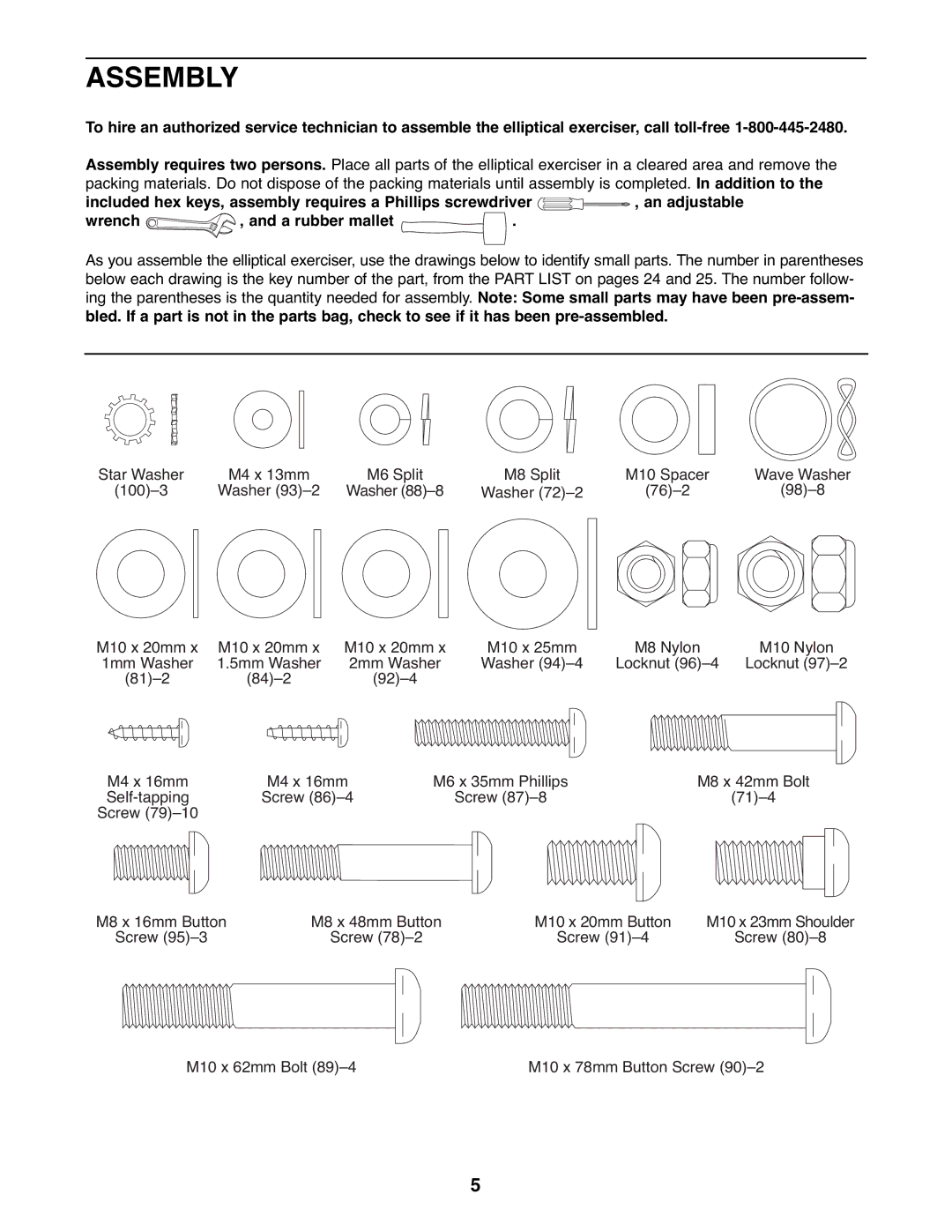 ProForm PFEL8947.0 user manual Assembly 