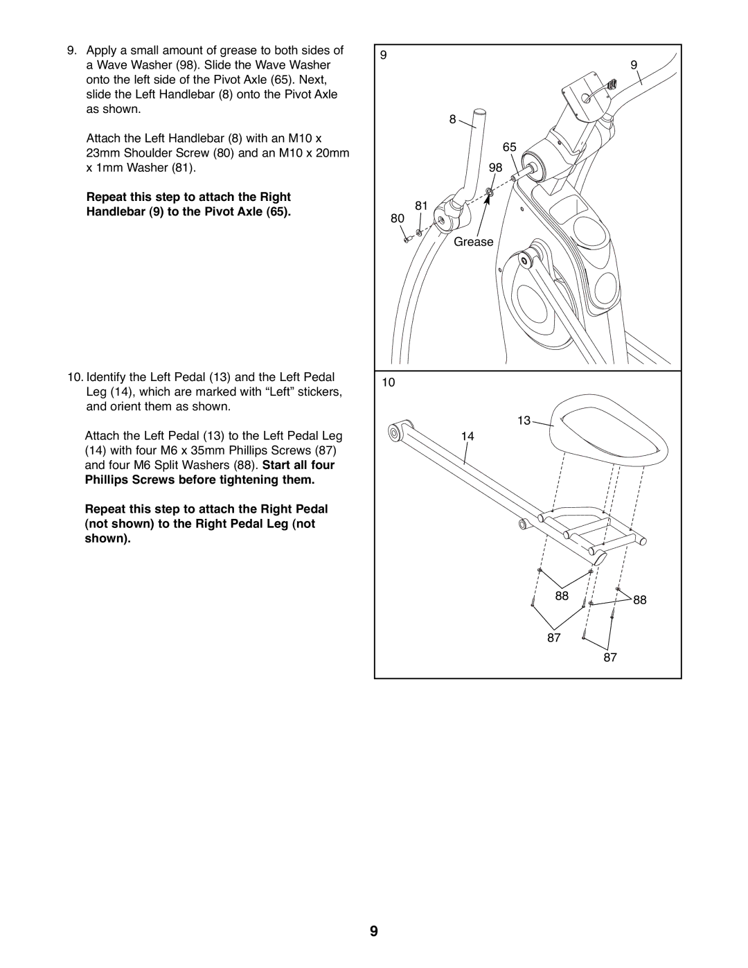 ProForm PFEL8947.0 user manual Grease 